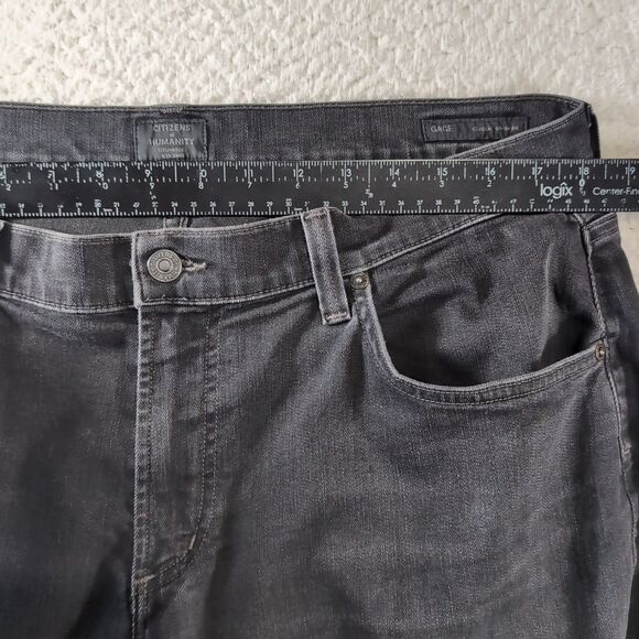 Citizens of Humanity Gage Jeans Men's 34x34 Black Straight Leg Stretch Denim - Picture 3 of 8
